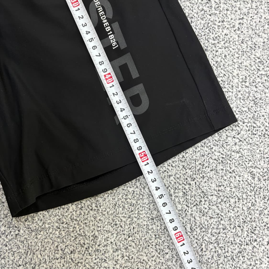 81 인터크루 빅 레터링 5부 반바지 0310J 상품이미지6