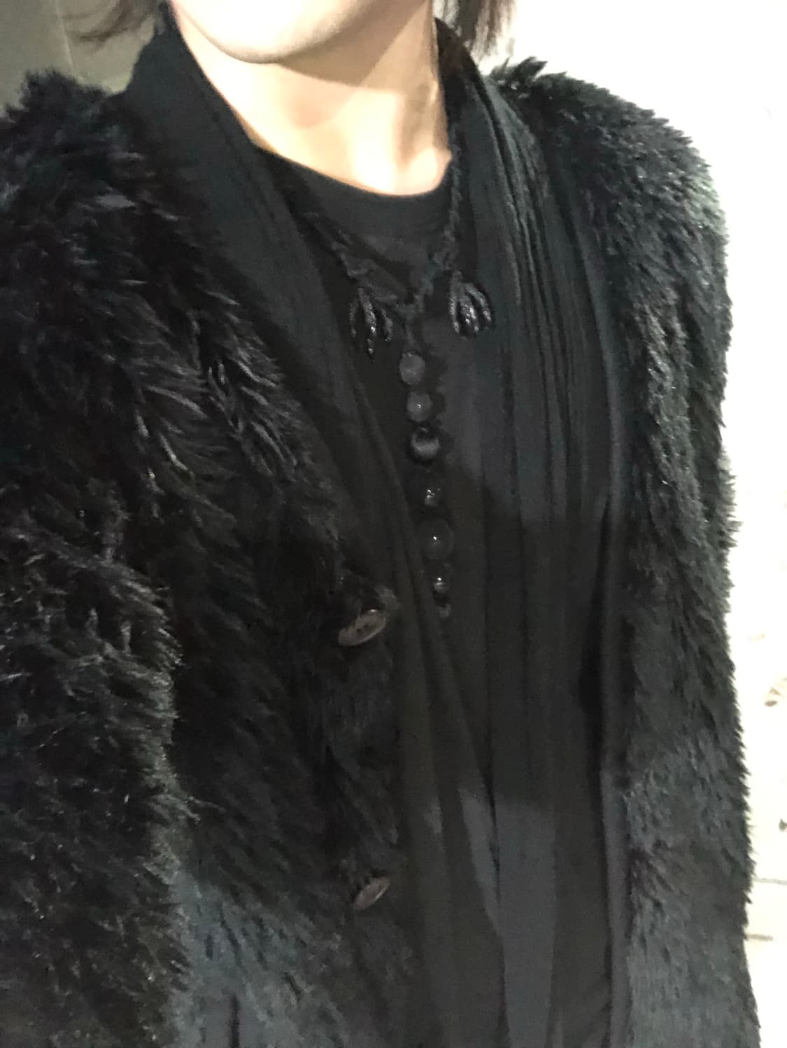 꼼데가르송 옴므 플러스 퍼 롱코트 상품이미지4