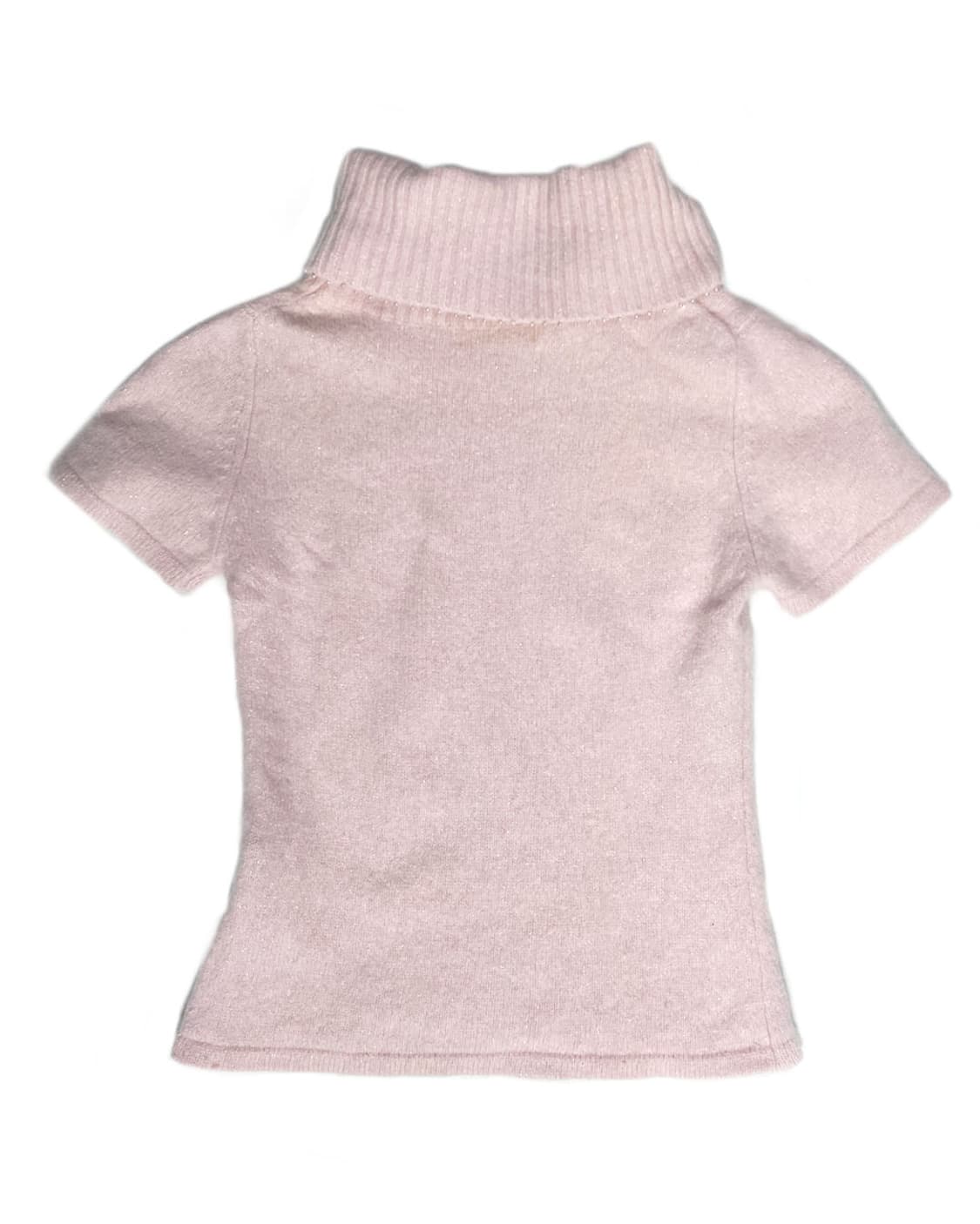 vintage 앙고라 딸기우유핑크 하이넥 니트 상품이미지2