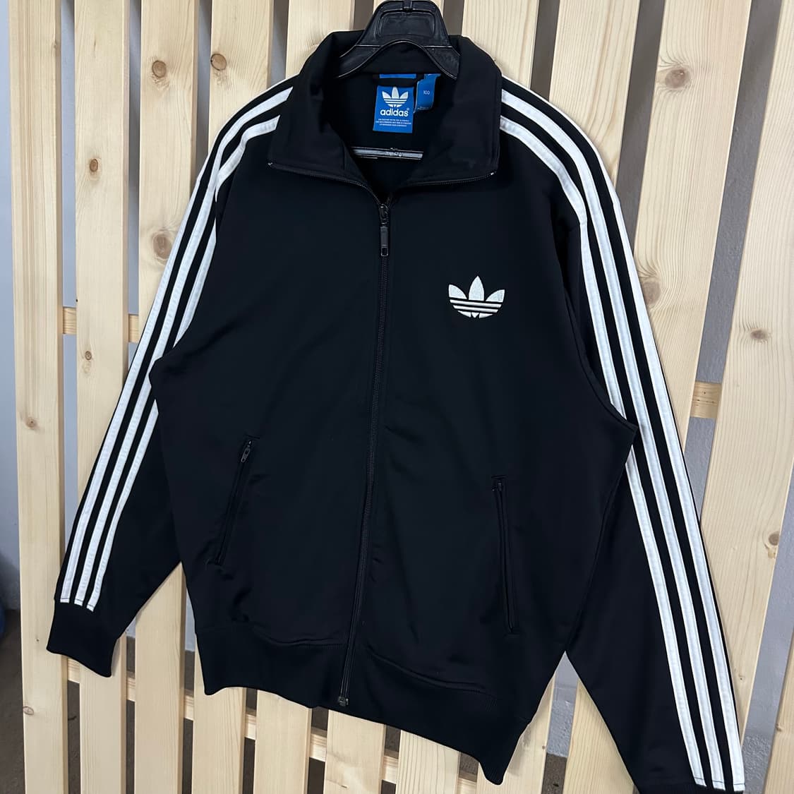 100) 아디다스 블랙 파이어버드 져지 트랙탑 상품이미지2