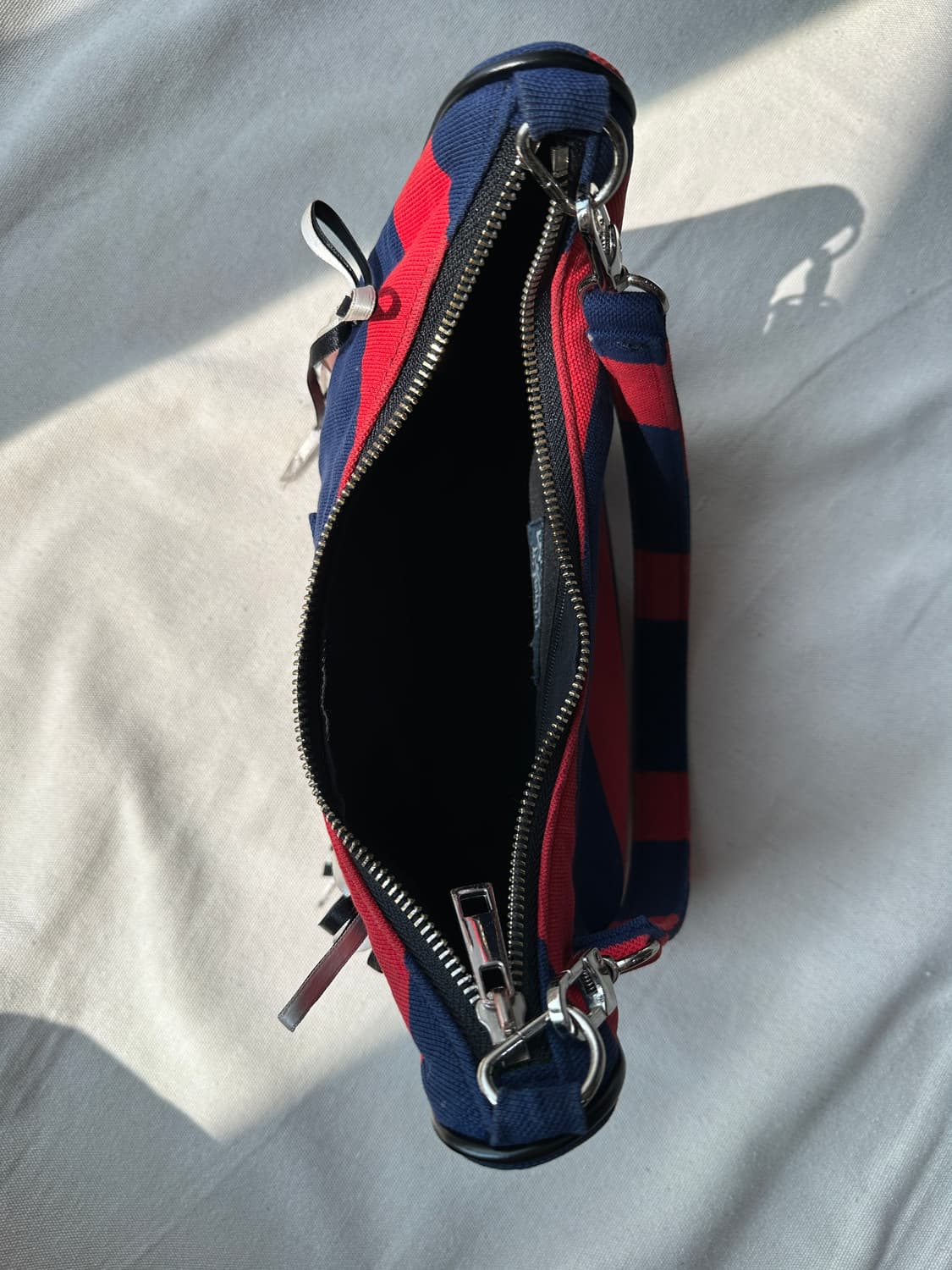 폴로 랄프로렌 업사이클링 스트라이프 숄더백 상품이미지4