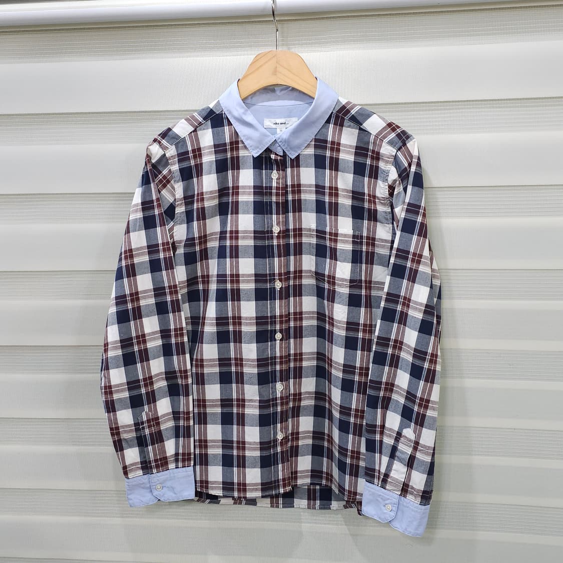 니코앤드 체크 남방 셔츠- 우먼4 상품이미지1