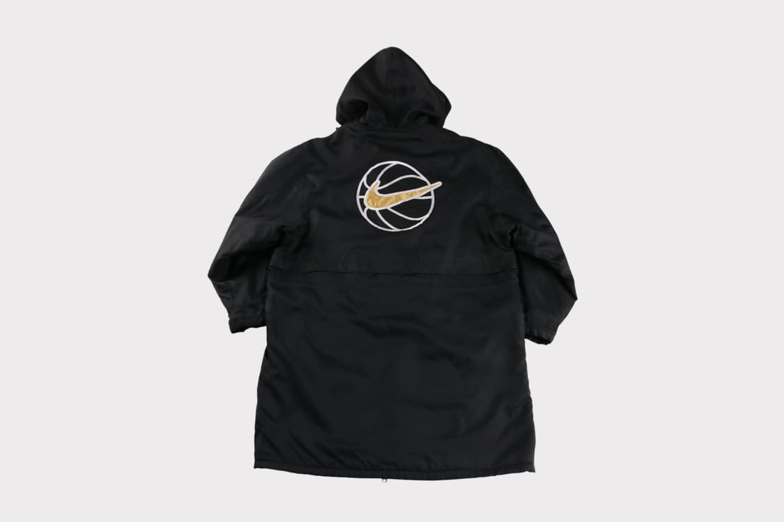 [XL] 90's 나이키 스우시 빅로고 올드스쿨 양털 롱패딩 상품이미지1