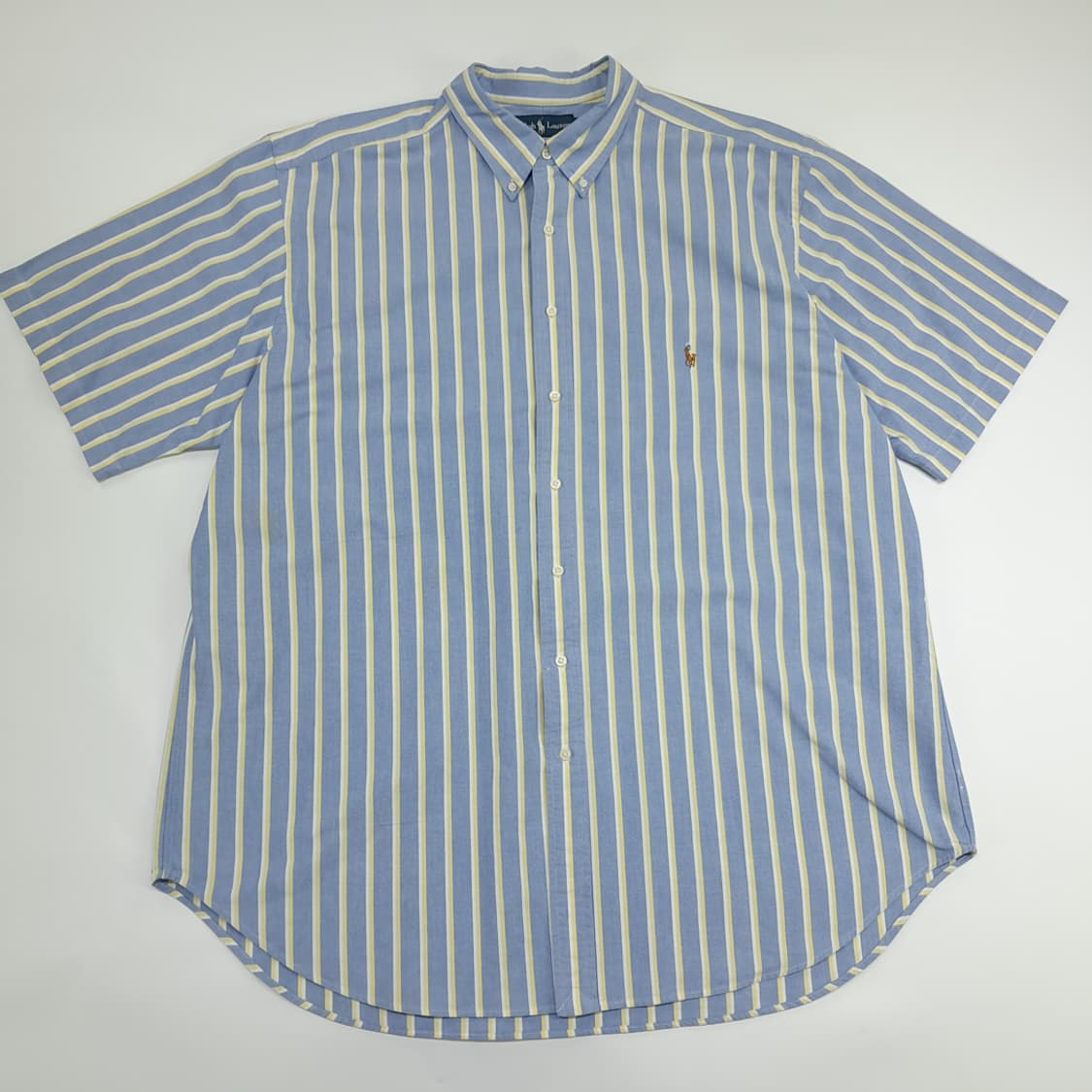 Co514 2XL Tall 폴로 랄프로렌 볼드 스트라이프 반팔 셔츠 남방 상품이미지1