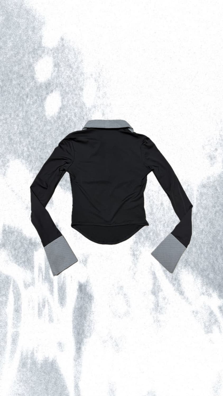 Striped Geek-Chic Long Sleeve Tee 상품이미지2