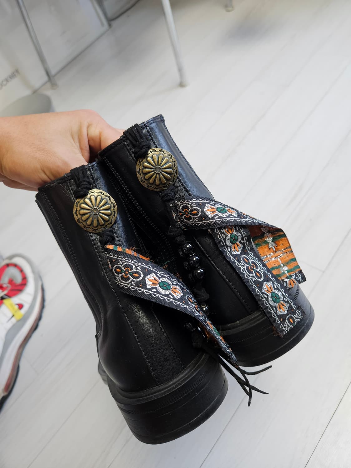 페르커 콘초 디테일  블랙 첼시 부츠 270 상품이미지3