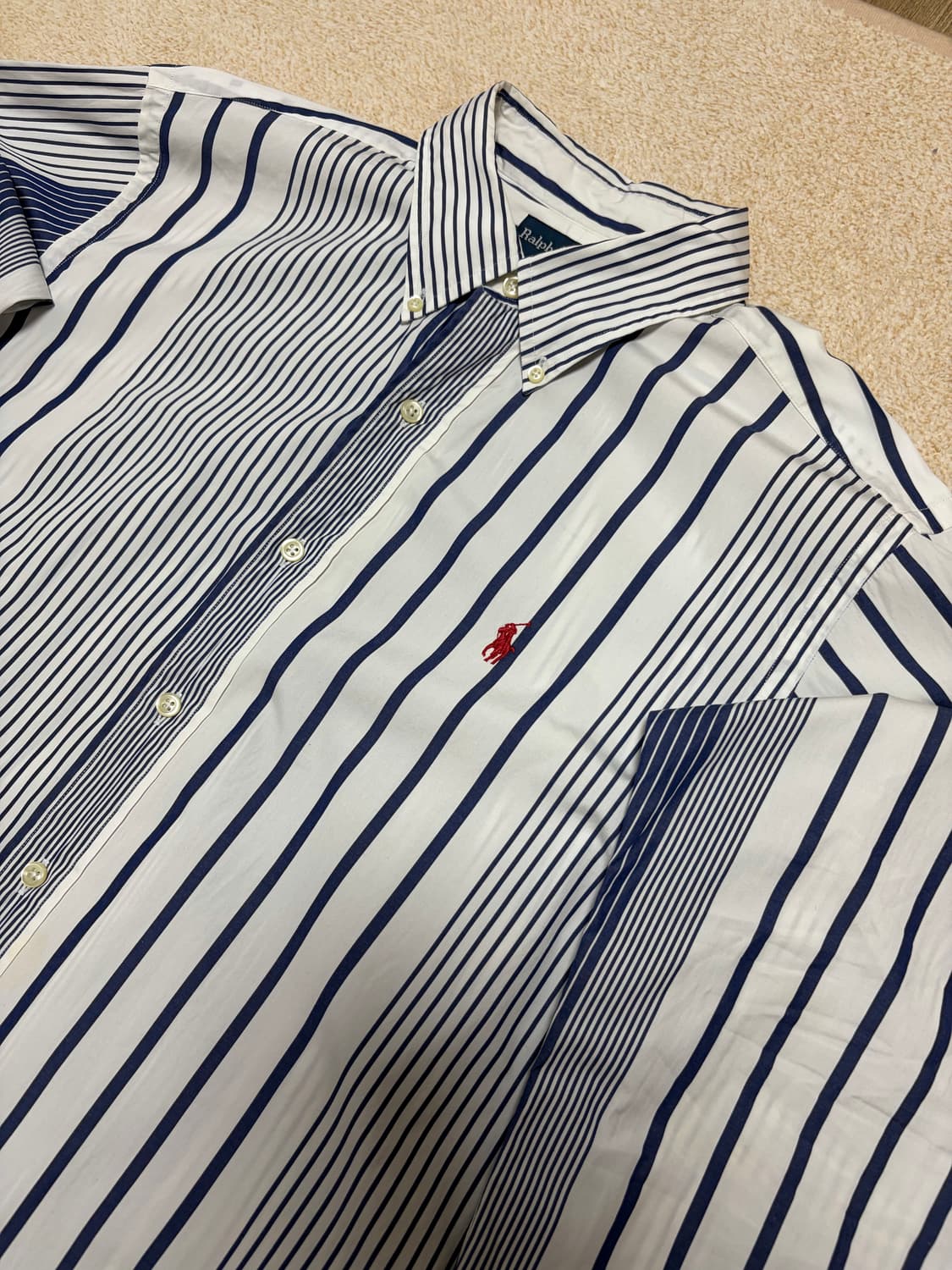 100-105) 폴로 랄프로렌 스트라이프 패턴 포플린 셔츠 상품이미지4
