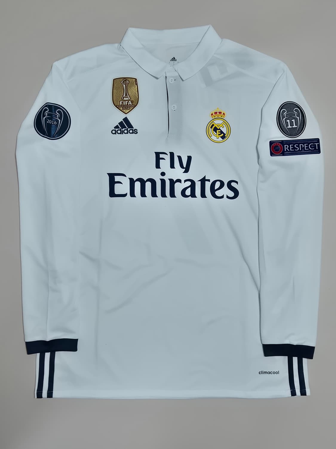 16-17 레알마드리드 홈킷 호날두 긴팔 유니폼 L 레플리카 상품이미지2