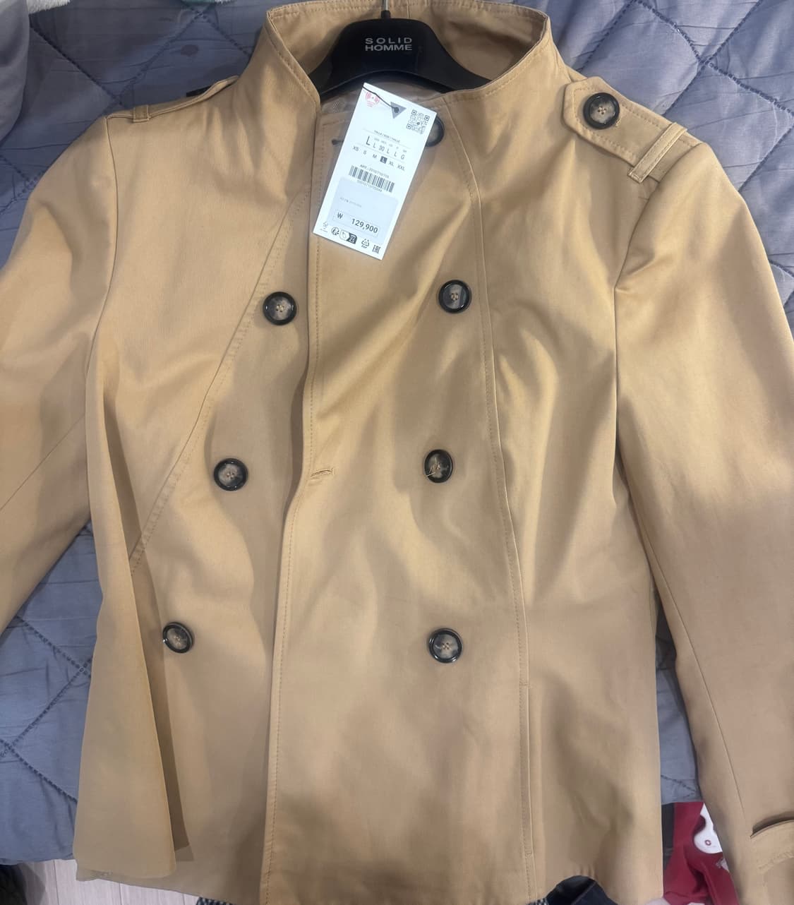 자라 숏트렌치 코트 상품이미지1