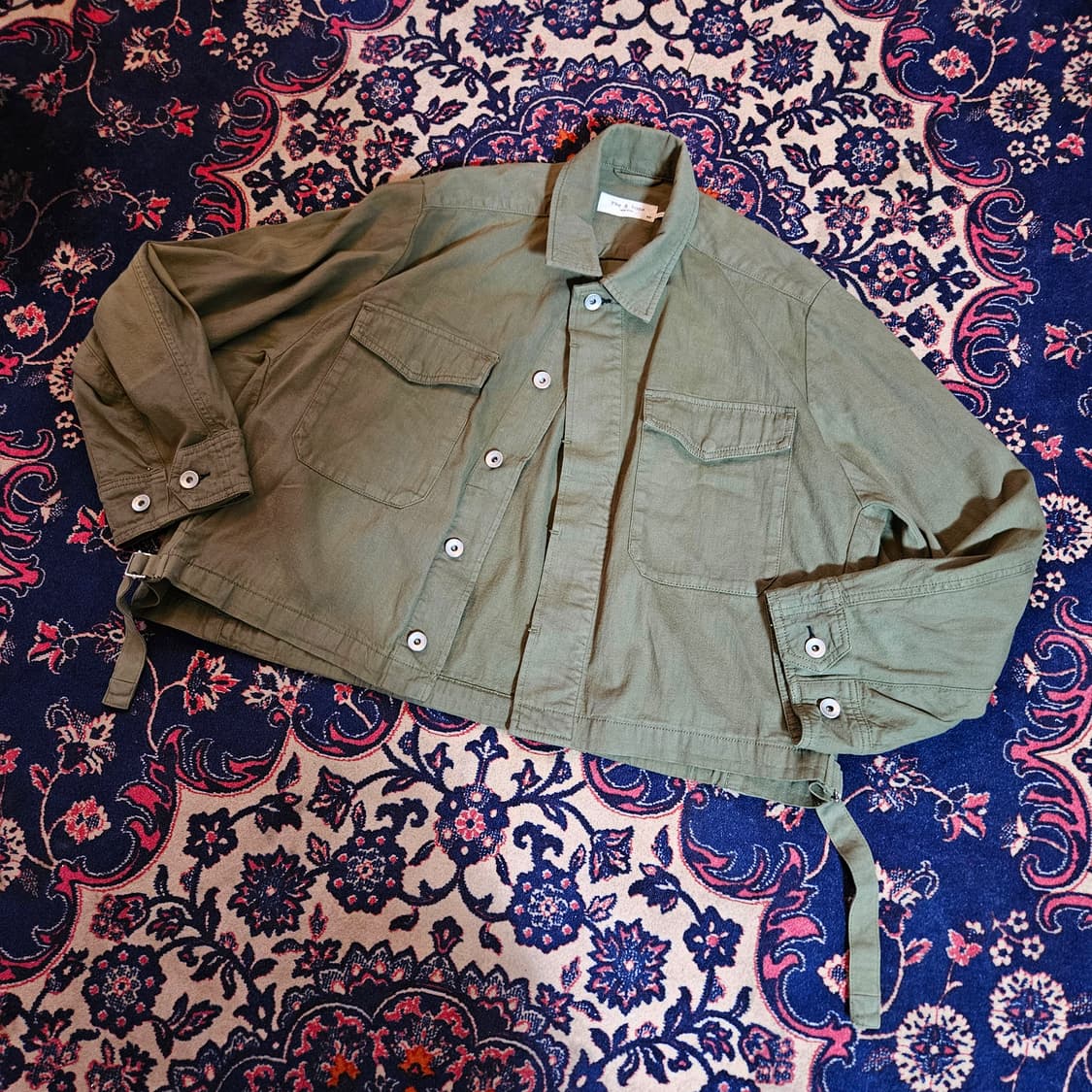 레그앤본 밀리터리 루즈핏 숏 버튼 야상 S size 상품이미지1