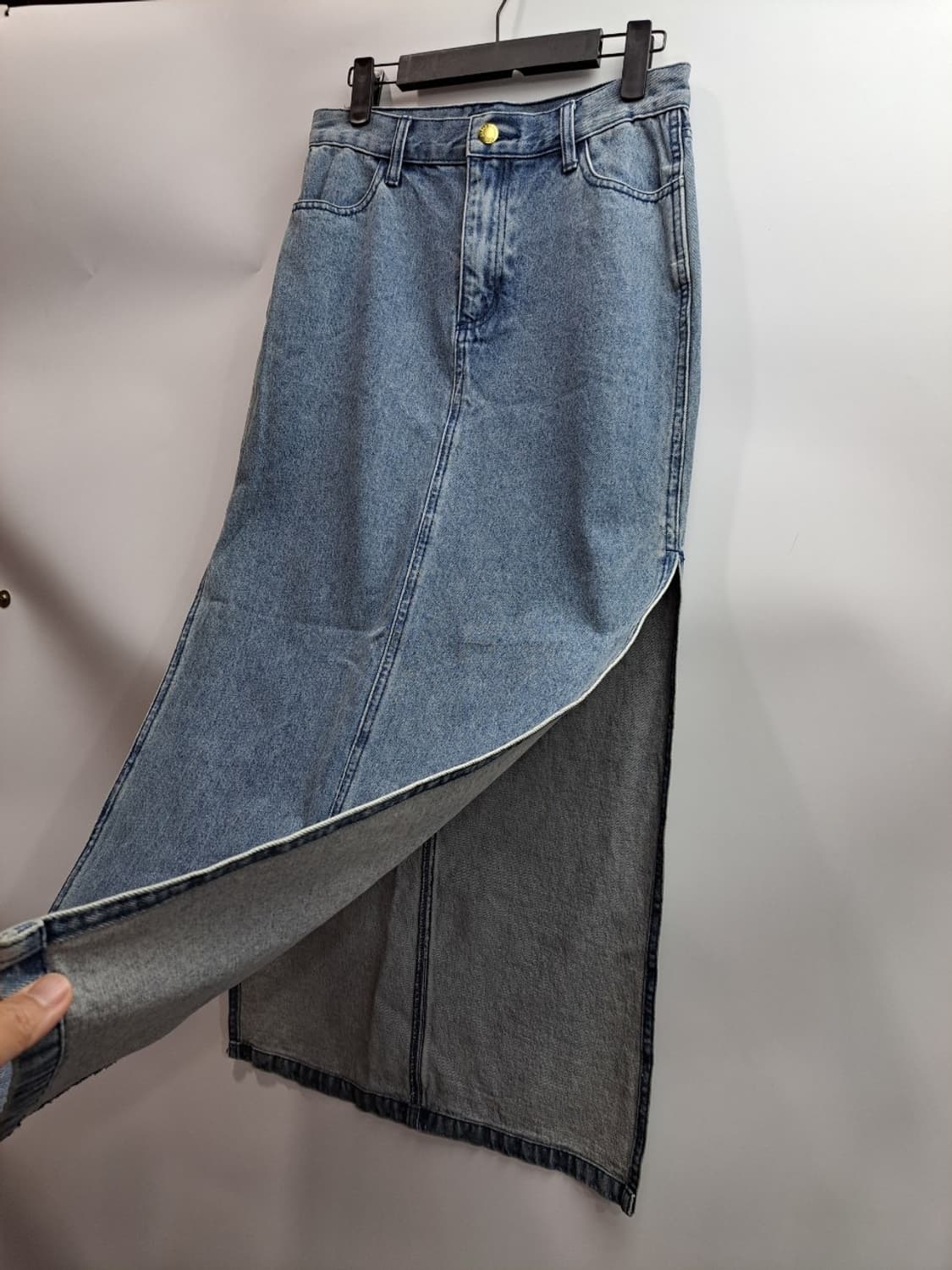 (XS) 칩먼데이 데님 롱스커트  상품이미지9