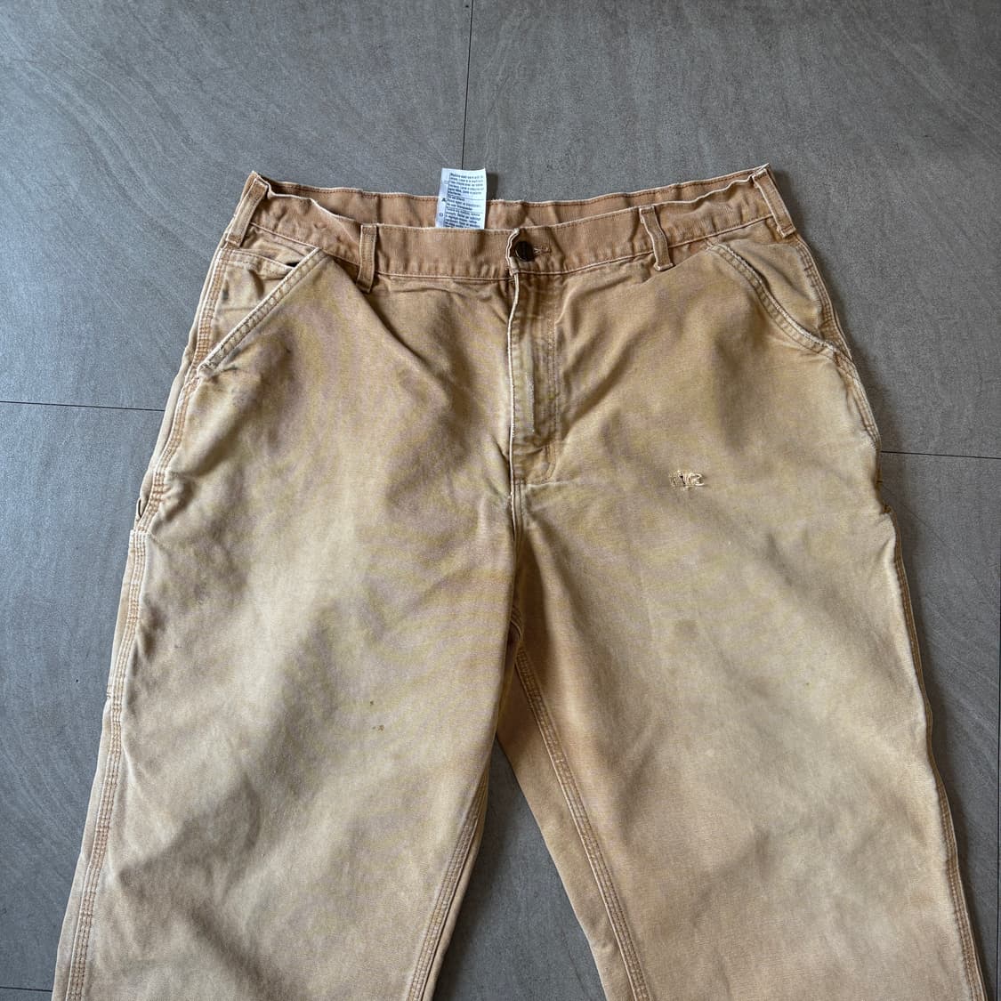 칼하트 오리지널 브라운 싱글니 카펜터 팬츠 상품이미지6