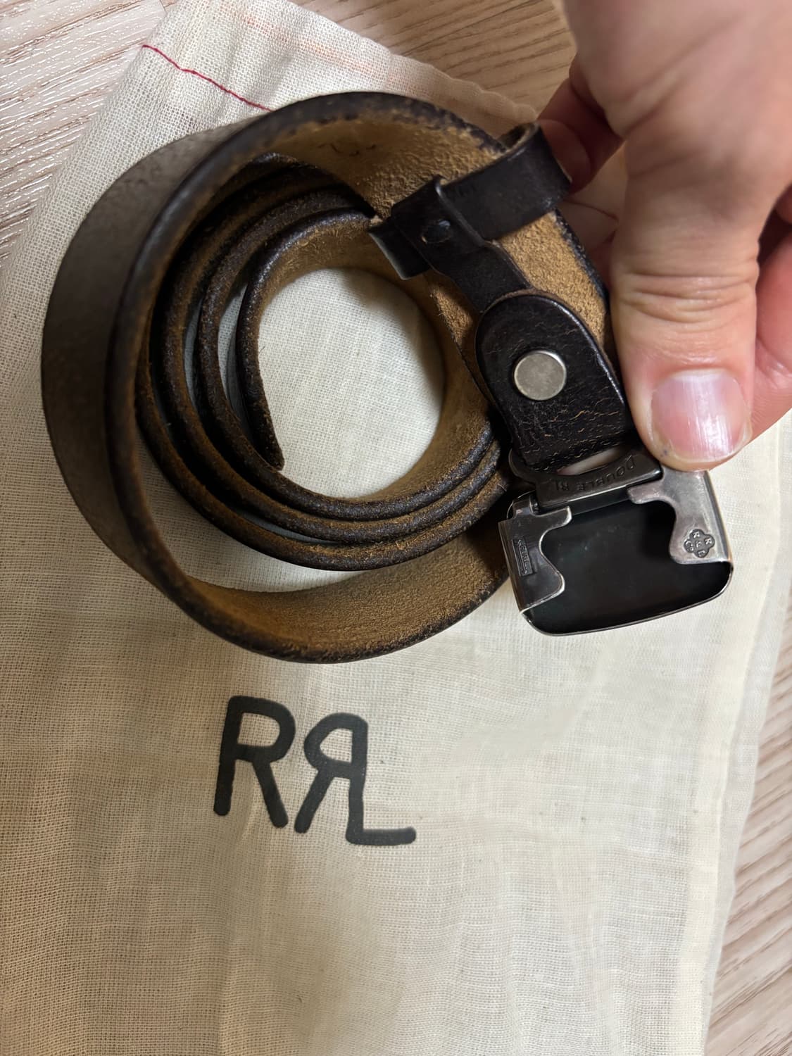 Rrl 빈센스 벨트 블랙32 상품이미지2