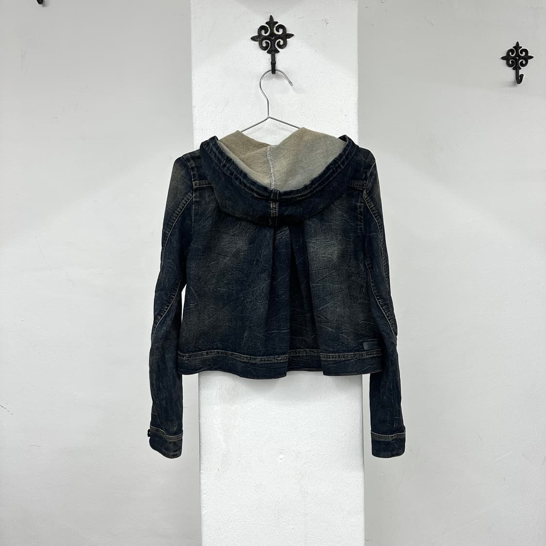 diesel denim crop hood jacket 상품이미지6