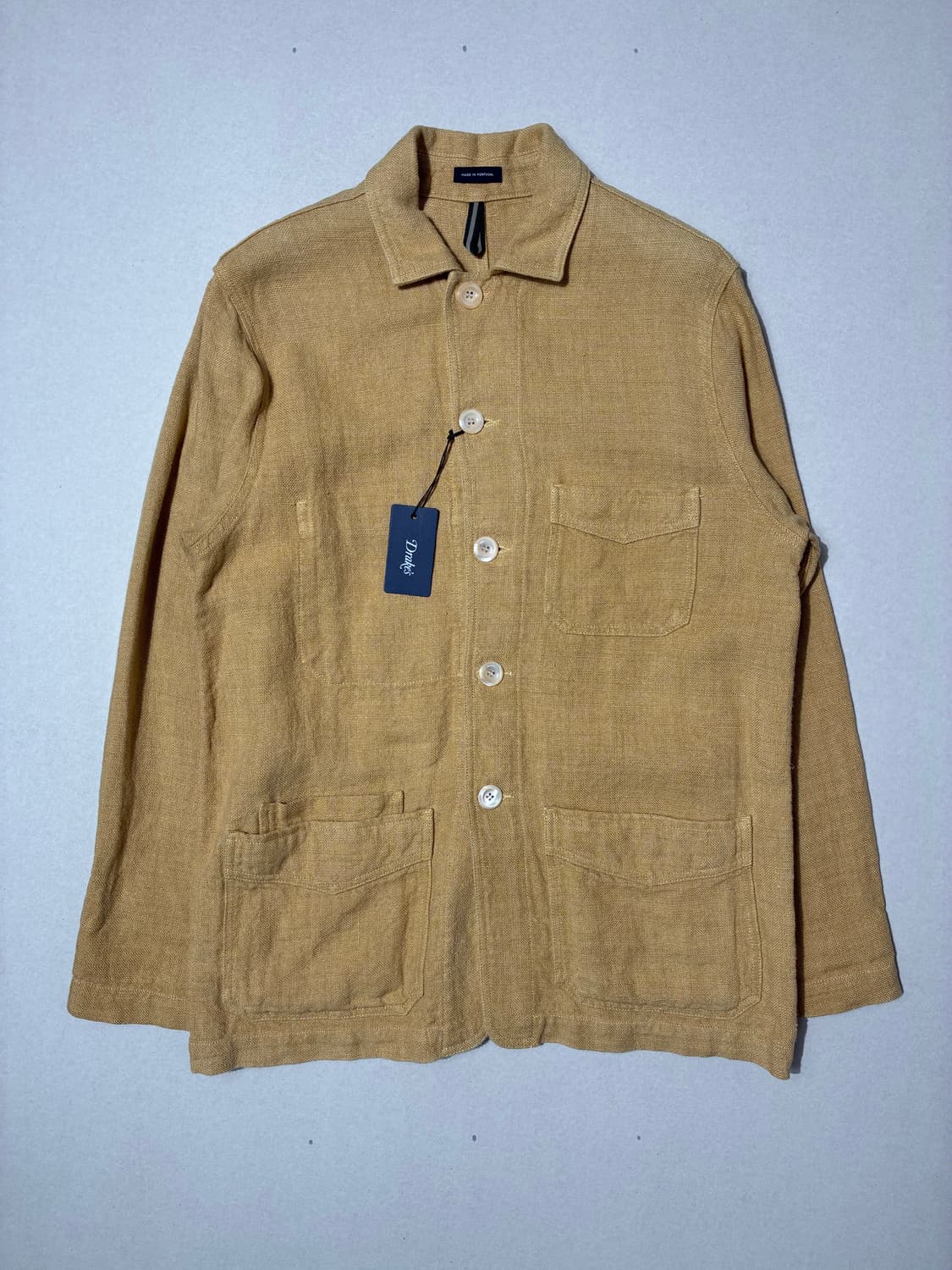 드레익스 헤비 린넨 5포켓 초어 자켓 샌드컬러 상품이미지1