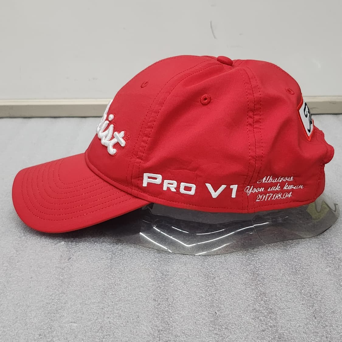 상태좋은 타이틀리스트 정품 골프 모자 레드 프리사이즈  상품이미지3