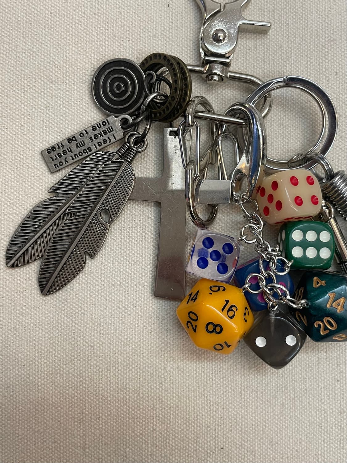 🎲 행운과 자유를 담은 감성 주사위 키링 상품이미지4