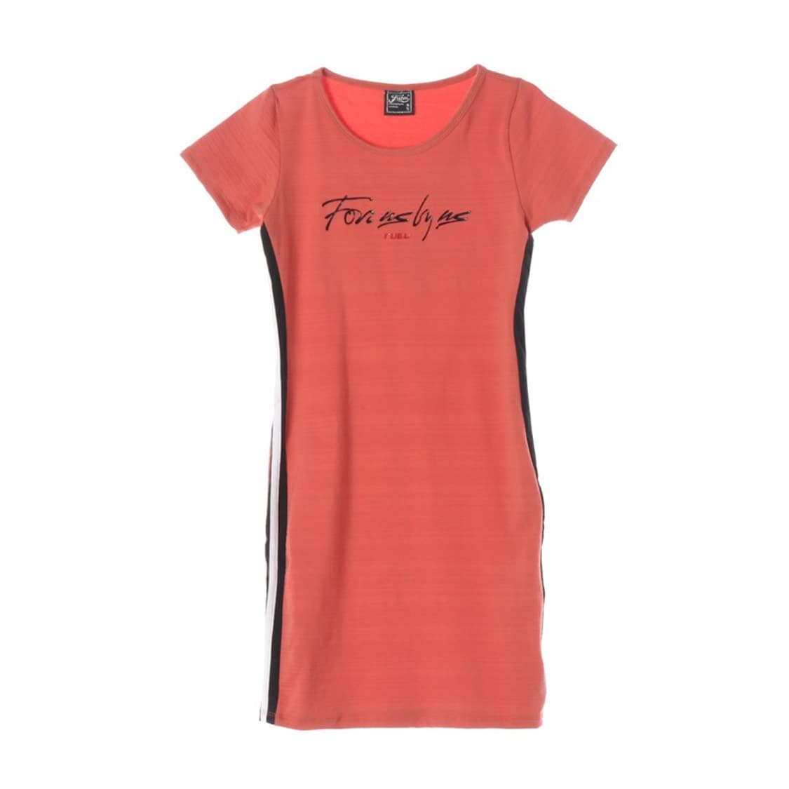 FUBU Y2K 스트릿 슬림핏 사이드라인 반팔 원피스 S 상품이미지1