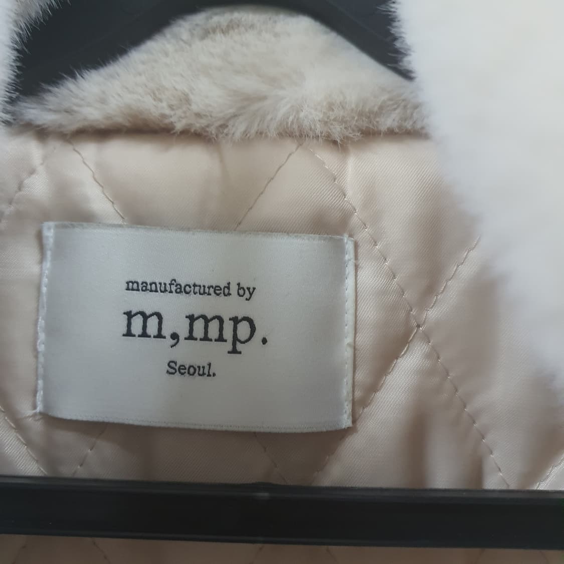 m.mp 아이보리 숏 밍크 퍼 코트 자켓 상품이미지8