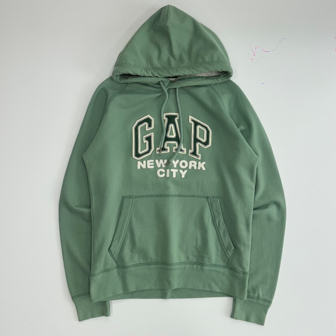 Gap 갭 그린로고 라이트 그린 후드티 상품이미지3