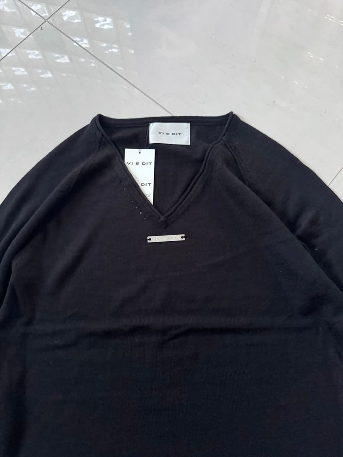 GLOVE V-NECK KNIT V넥 니트 상품이미지4