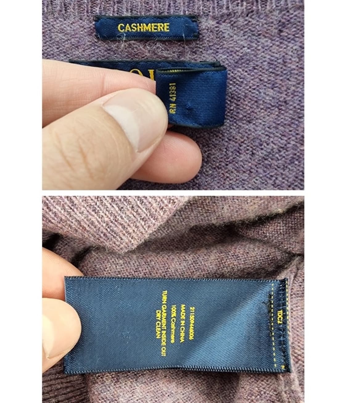 POLO ralph lauren 캐시미어100% 상품이미지5