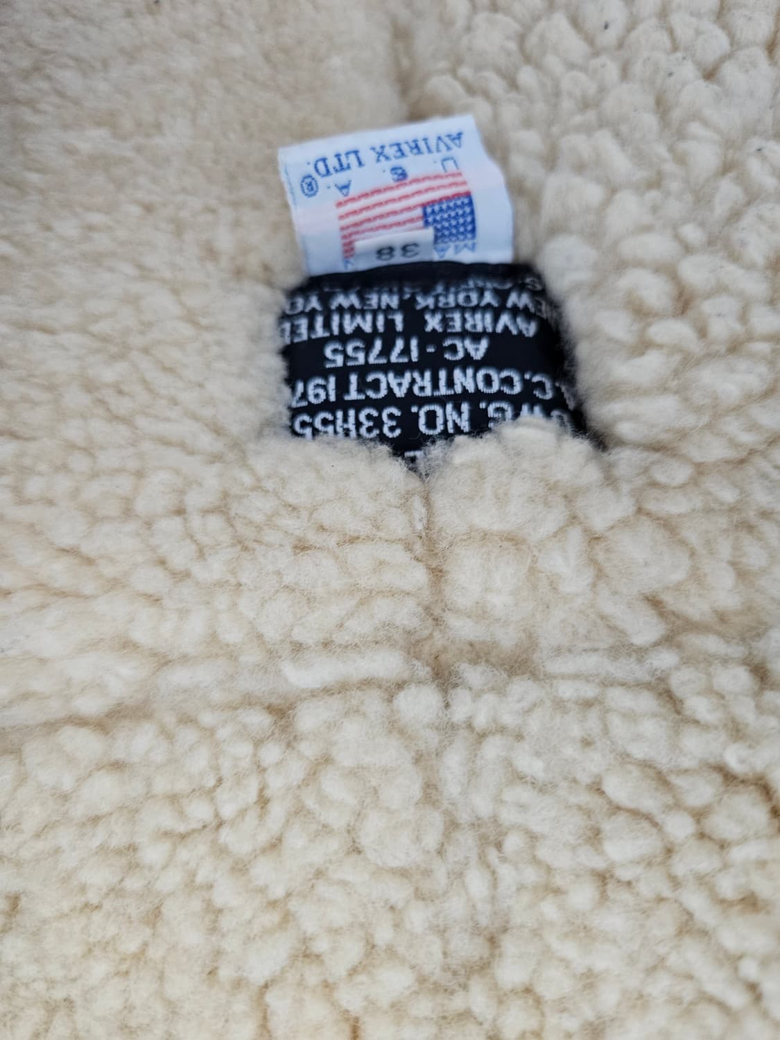 아비렉스 무스탕 가죽 자켓 38사이즈 상품이미지3