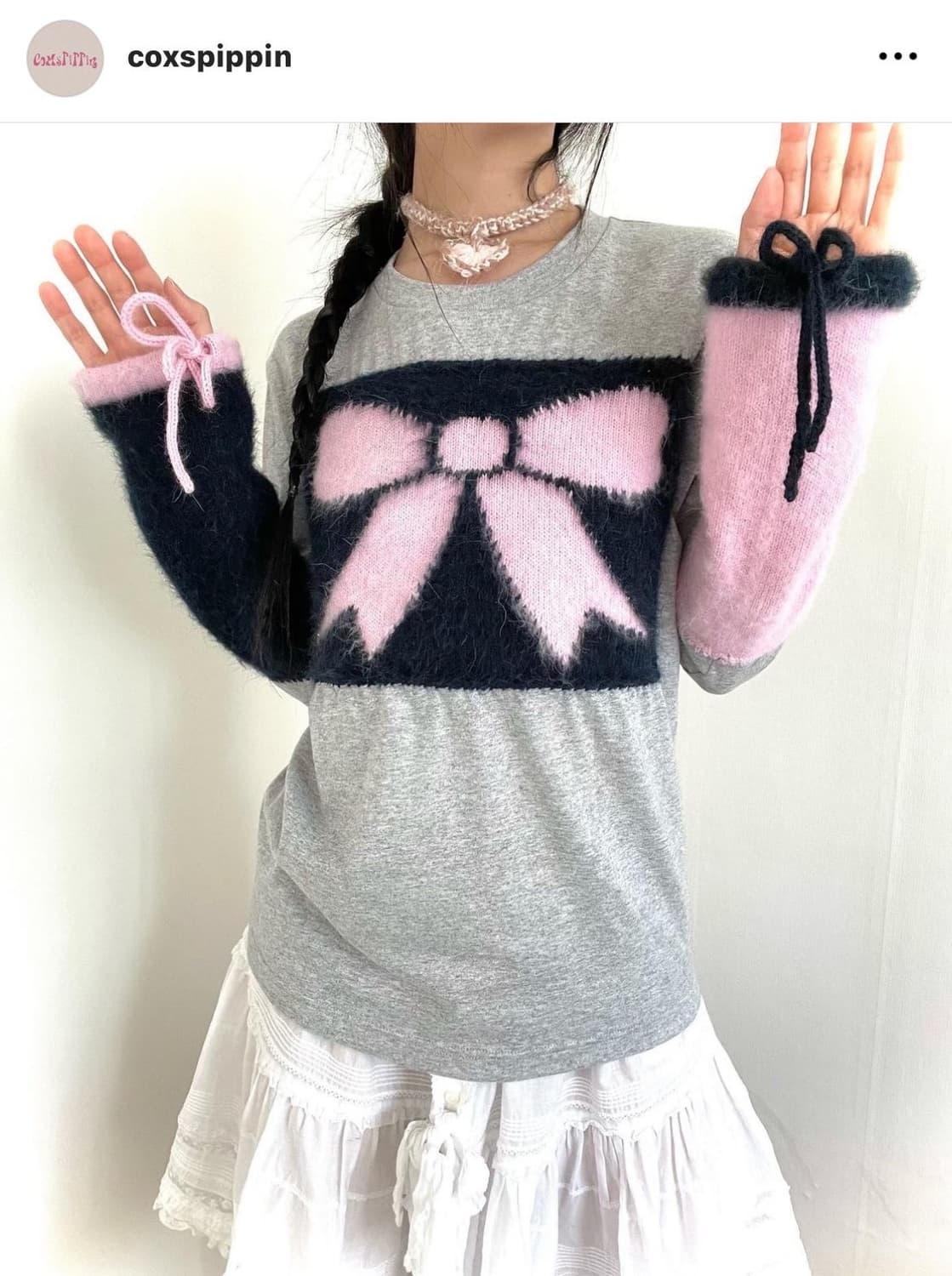 콕스피핀 coxspippin 리본 티셔츠 상품이미지1