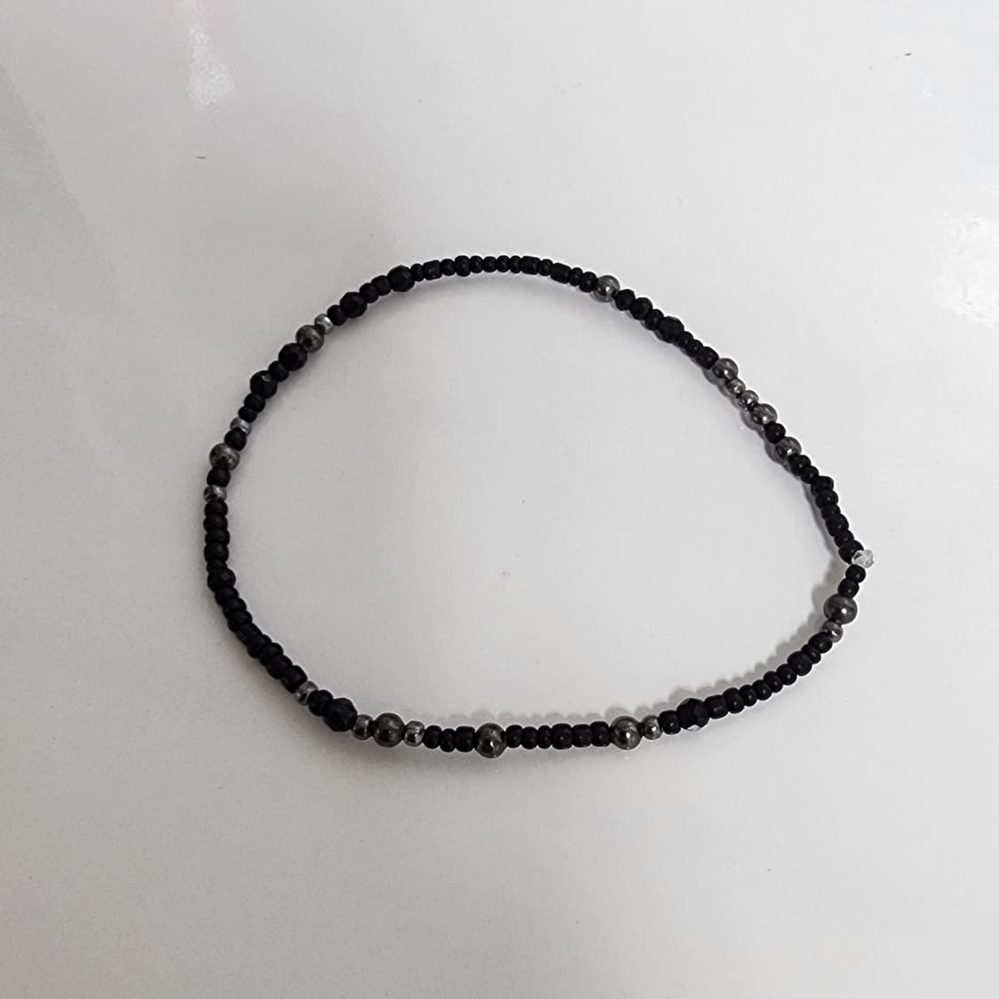 남자 블랙 심플 실팔찌 상품이미지1