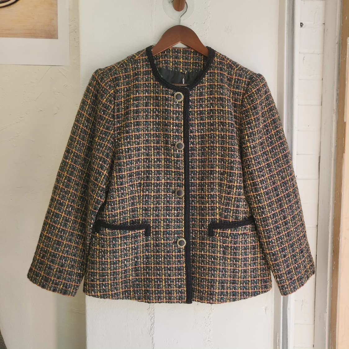 멀티컬러 울 트위드 자켓 상품이미지1