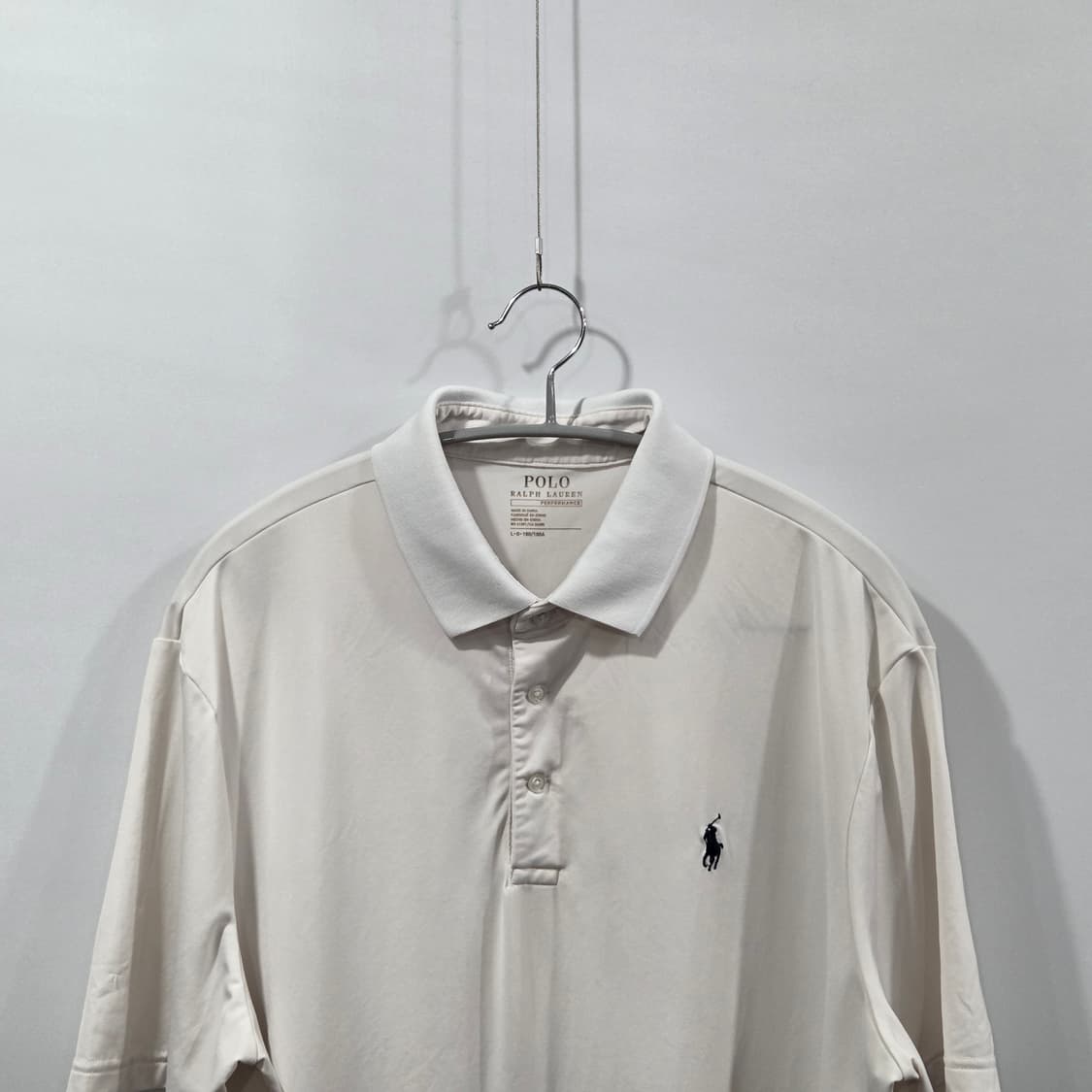 폴로랄프로렌 기능성 카라 화이트 반팔티 L  상품이미지2