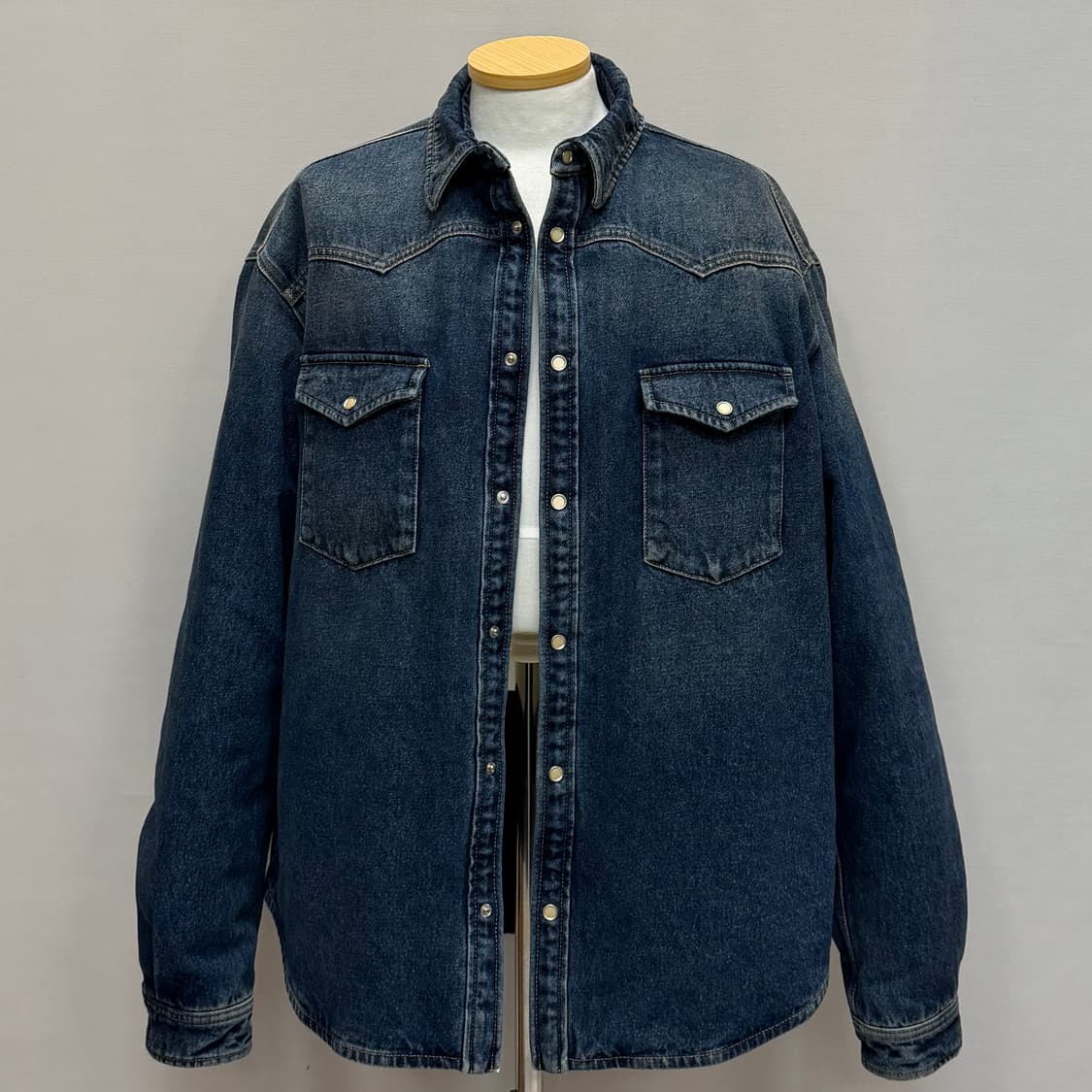 프라다 삼각로고 패디드 데님 셔츠 자켓 ( 105~110 ) 상품이미지1