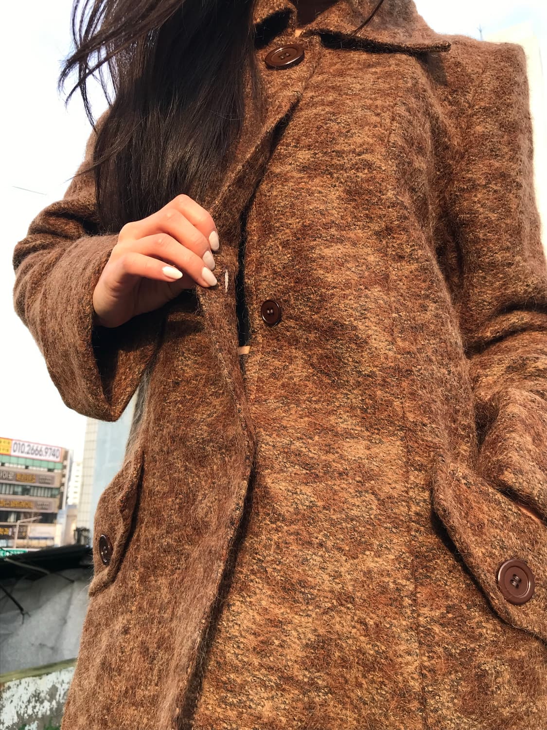 클래식 모카 빈티지 코트 상품이미지3