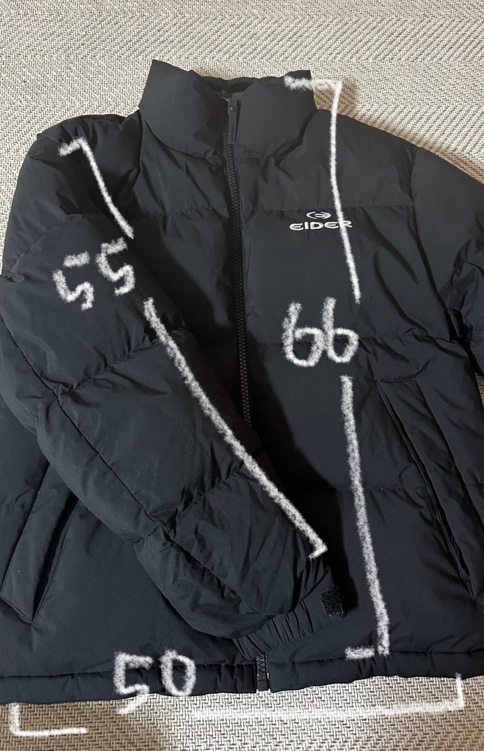 아이더 숏패딩 블랙 M 상품이미지4