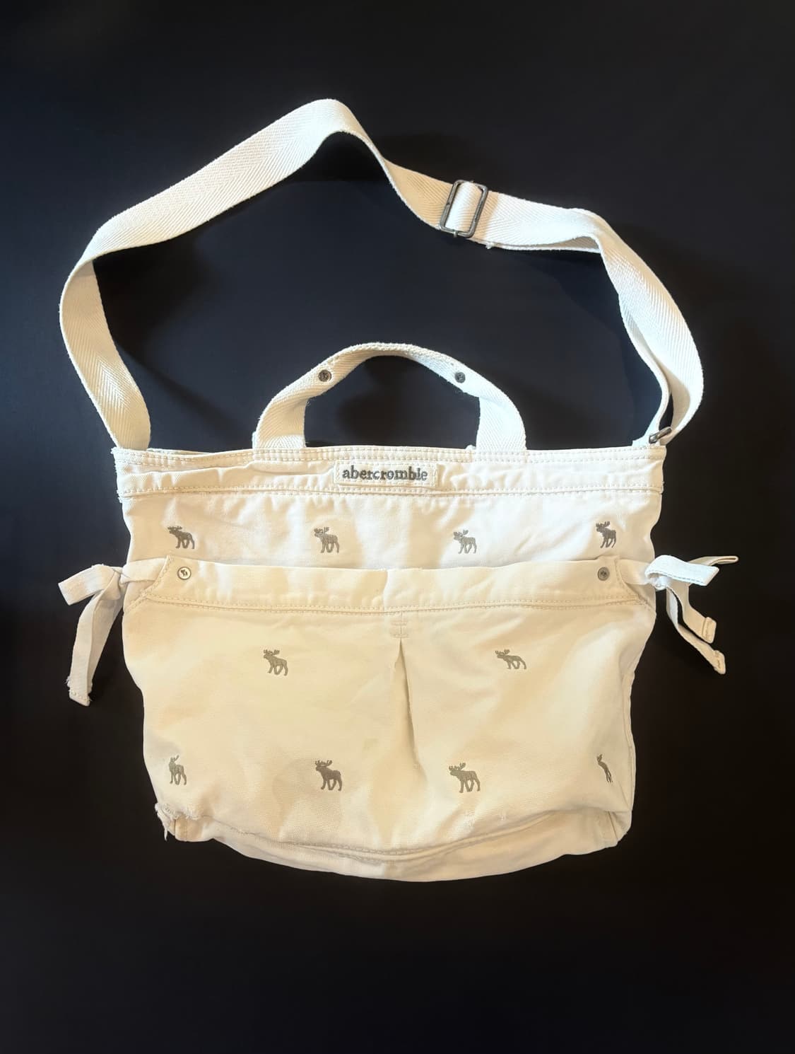 아베크롬비 메신저백 화이트 그레이 상품이미지1