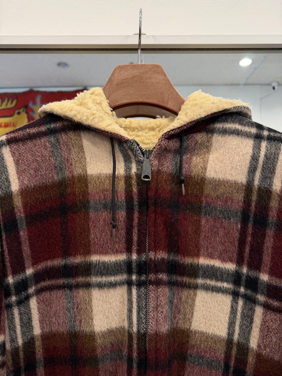 60-70s Brent 빈티지 옴브레 쉐르파 후드 자켓 상품이미지3