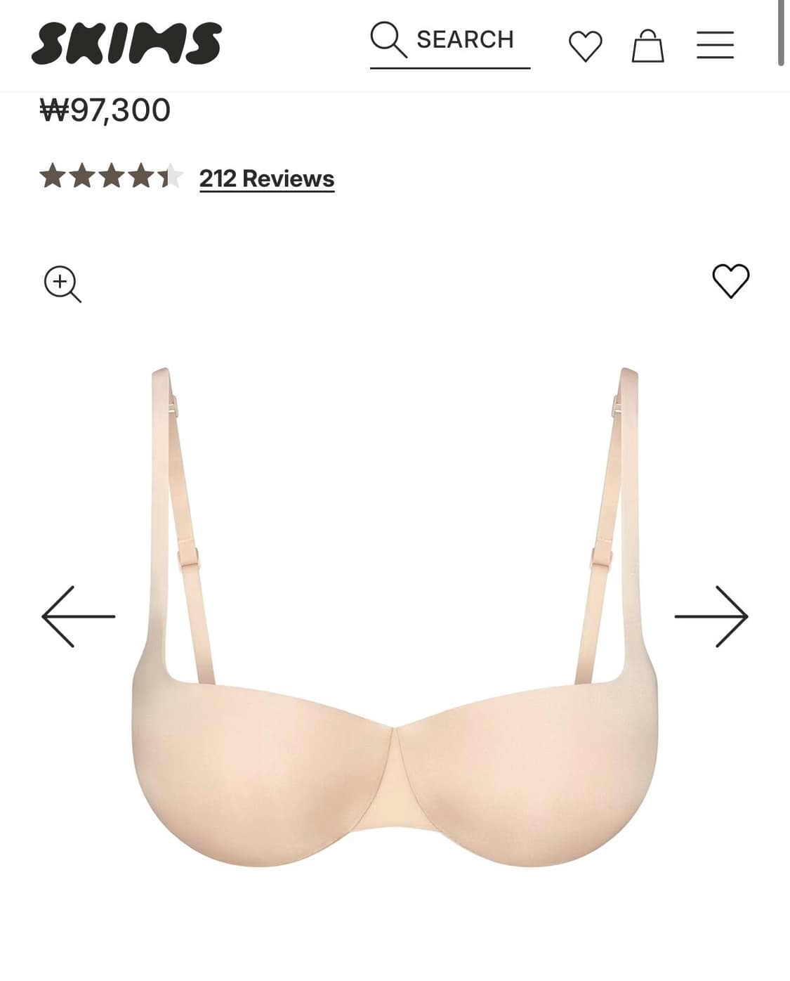 스킴스 SKIMS 발코네트 푸쉬업 브라 샌드 30A 상품이미지1