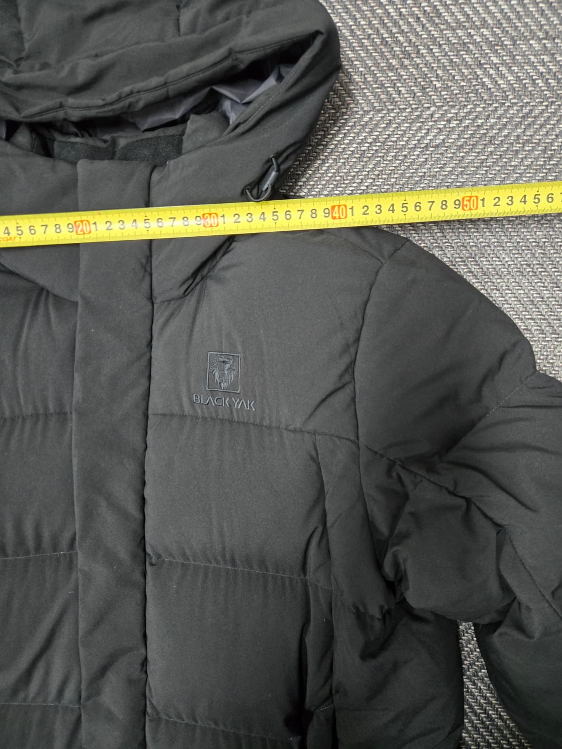 블랙야크 후드 롱 구스다운패딩 블랙 상품이미지6