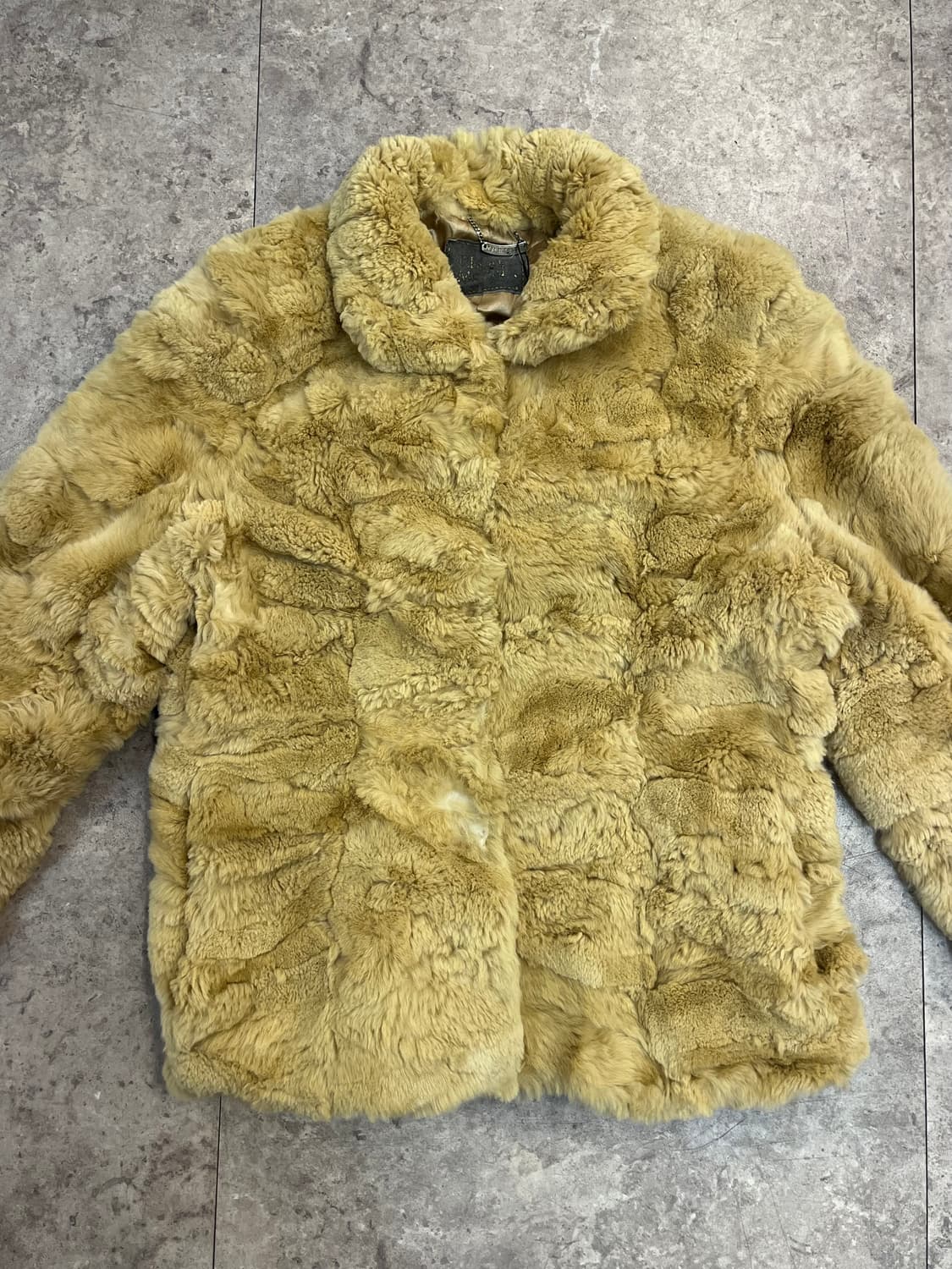 모피 렉스레빗 퍼자켓 M #csz2308 상품이미지5