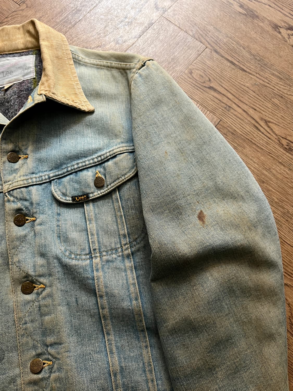 [M]70's Lee USA 스톰라이더 블랭킷 데님 트러커 자켓 R7 상품이미지3