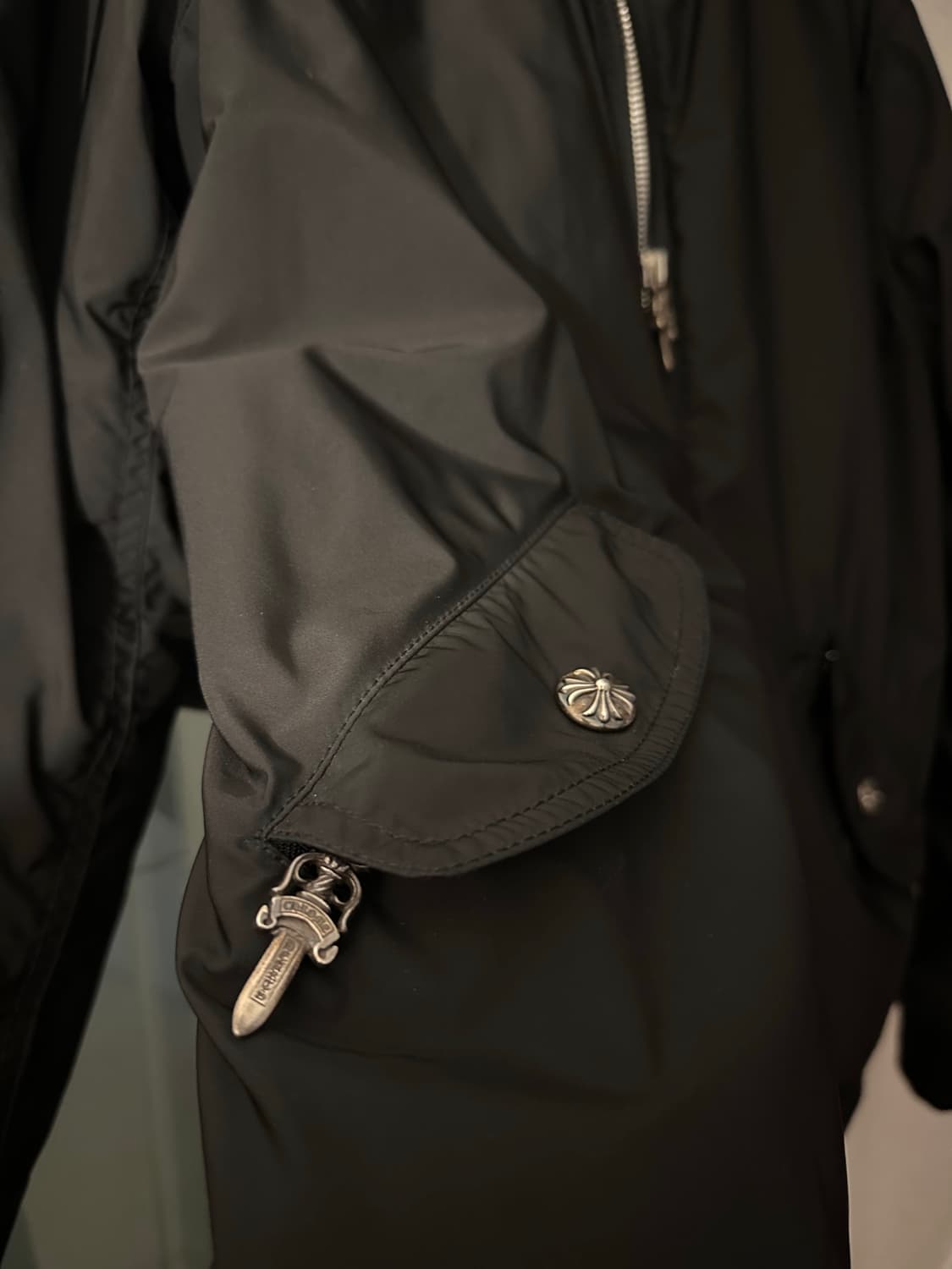 크롬하츠 캐시미어 봄버 트러커 자켓 상품이미지3