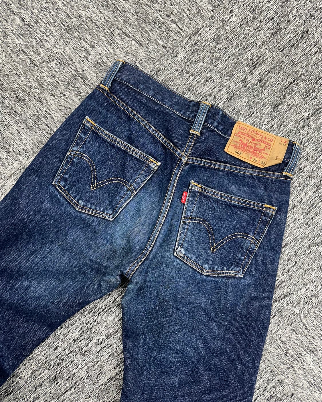 (허단36.5)리바이스 501 진청-M1393 상품이미지7