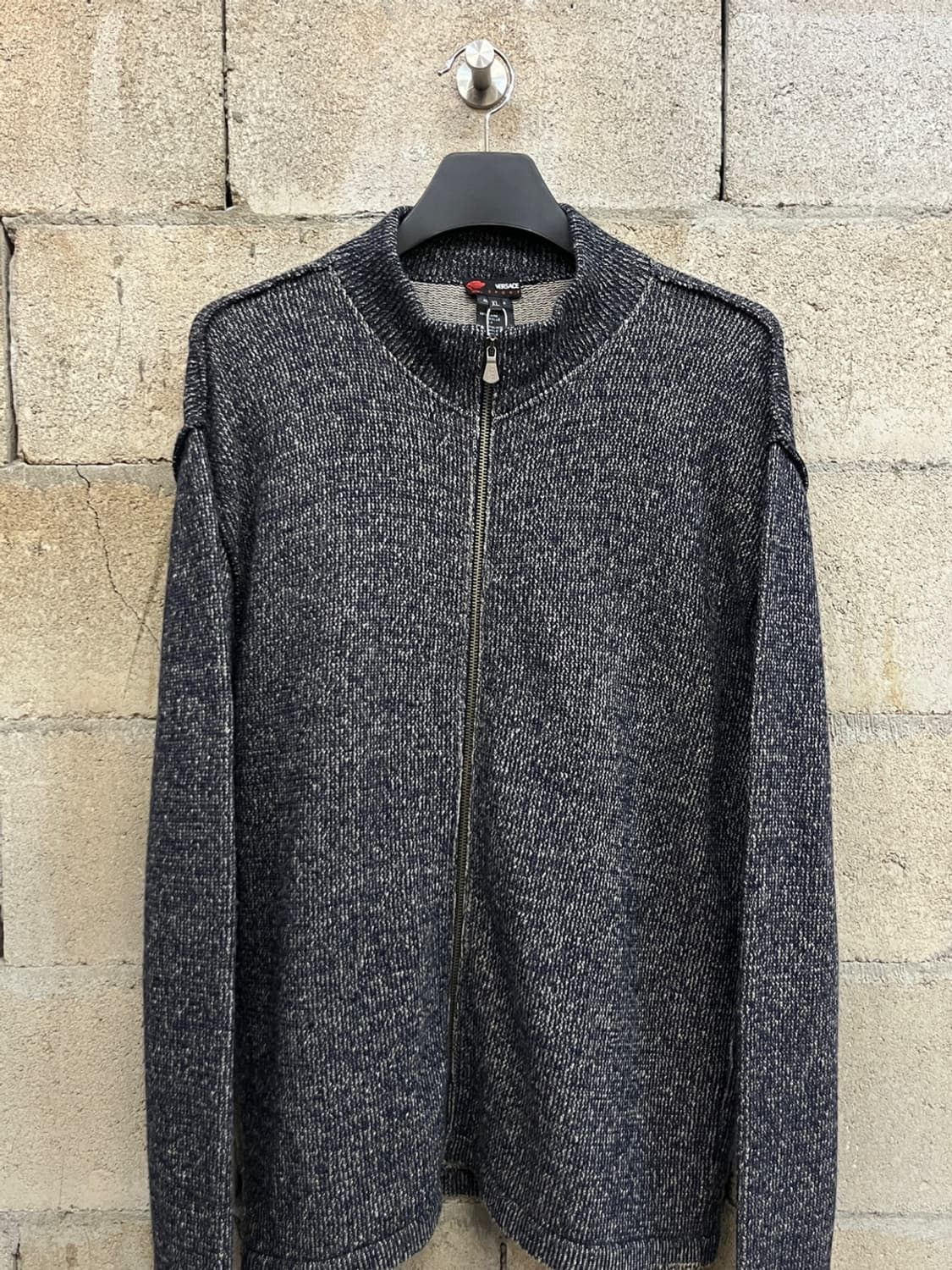 베르사체 울 니트 집업 상품이미지2