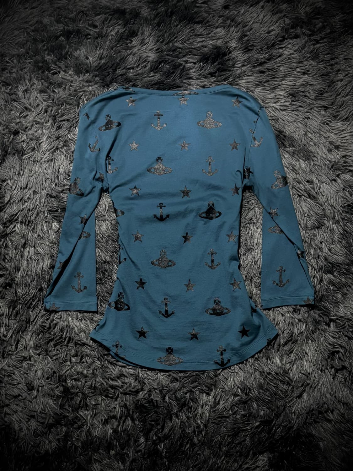 Vivienne Westwood 오브 앵커 패턴 7부 슬리브 상품이미지2