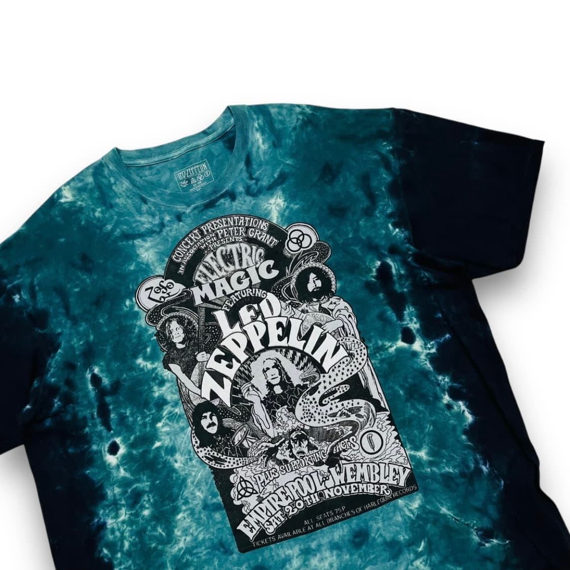 레드 제플린 매직 페이지 타이다이 빈티지 밴드 티셔츠 상품이미지2