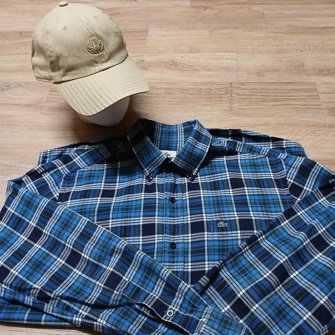 lacoste 라코스테 체크 로고 체크 셔츠 남방 빈티지 상품이미지3