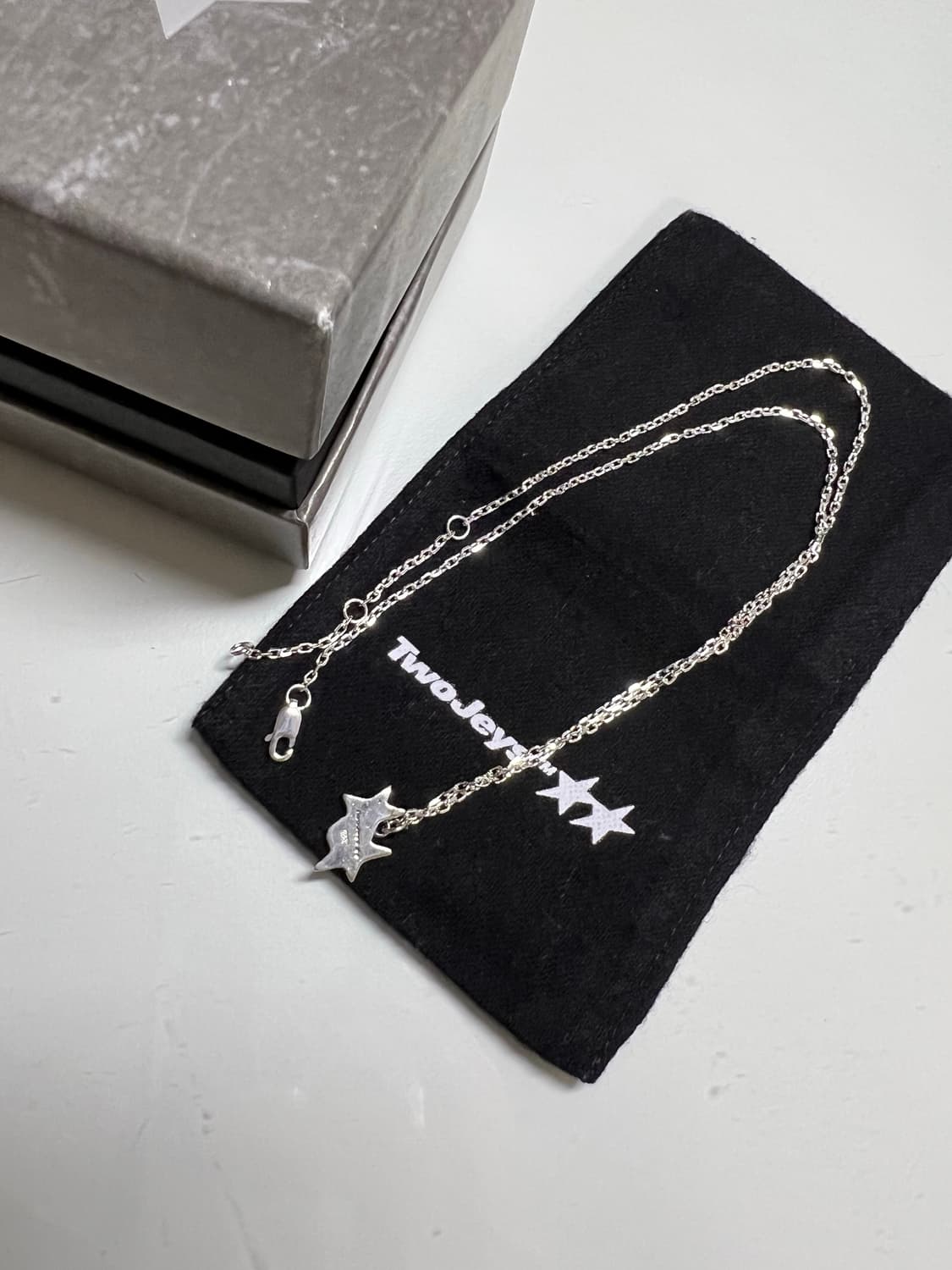 판매)twojeys 스타 펜던트 실버목걸이 새상품 상품이미지5