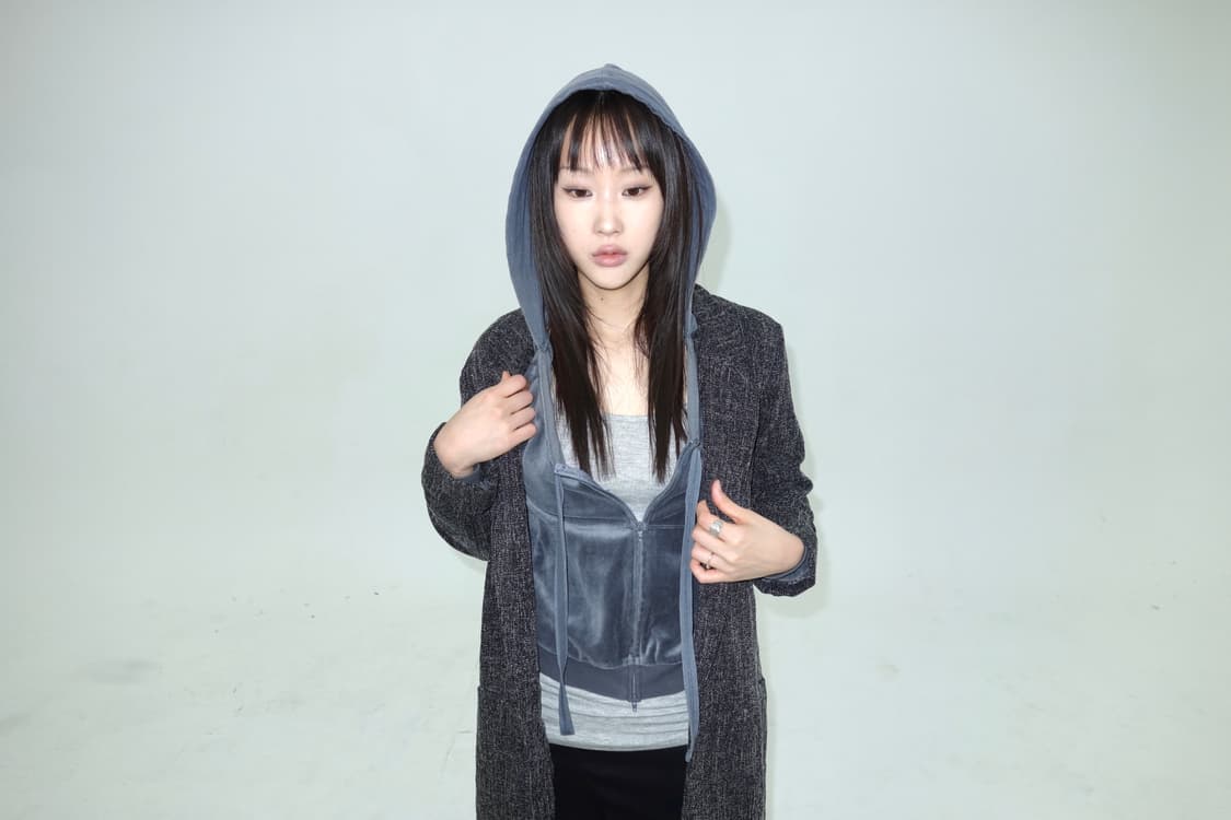 벨벳 투웨이 후드집업 상품이미지2