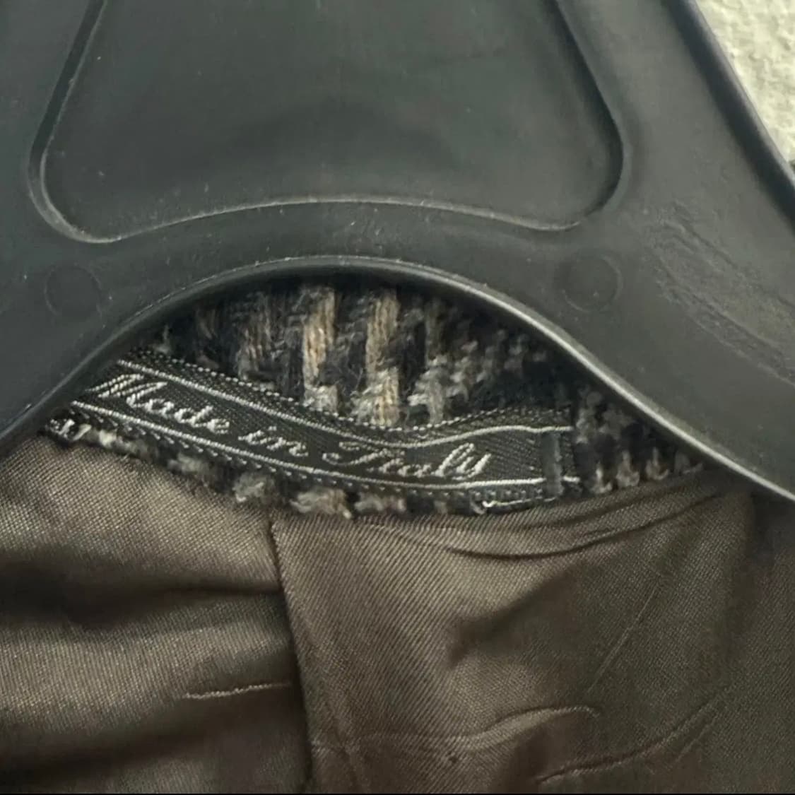 Made in italy 이탈리아 꼬르넬리아니 체크 울 자켓 M 상품이미지3