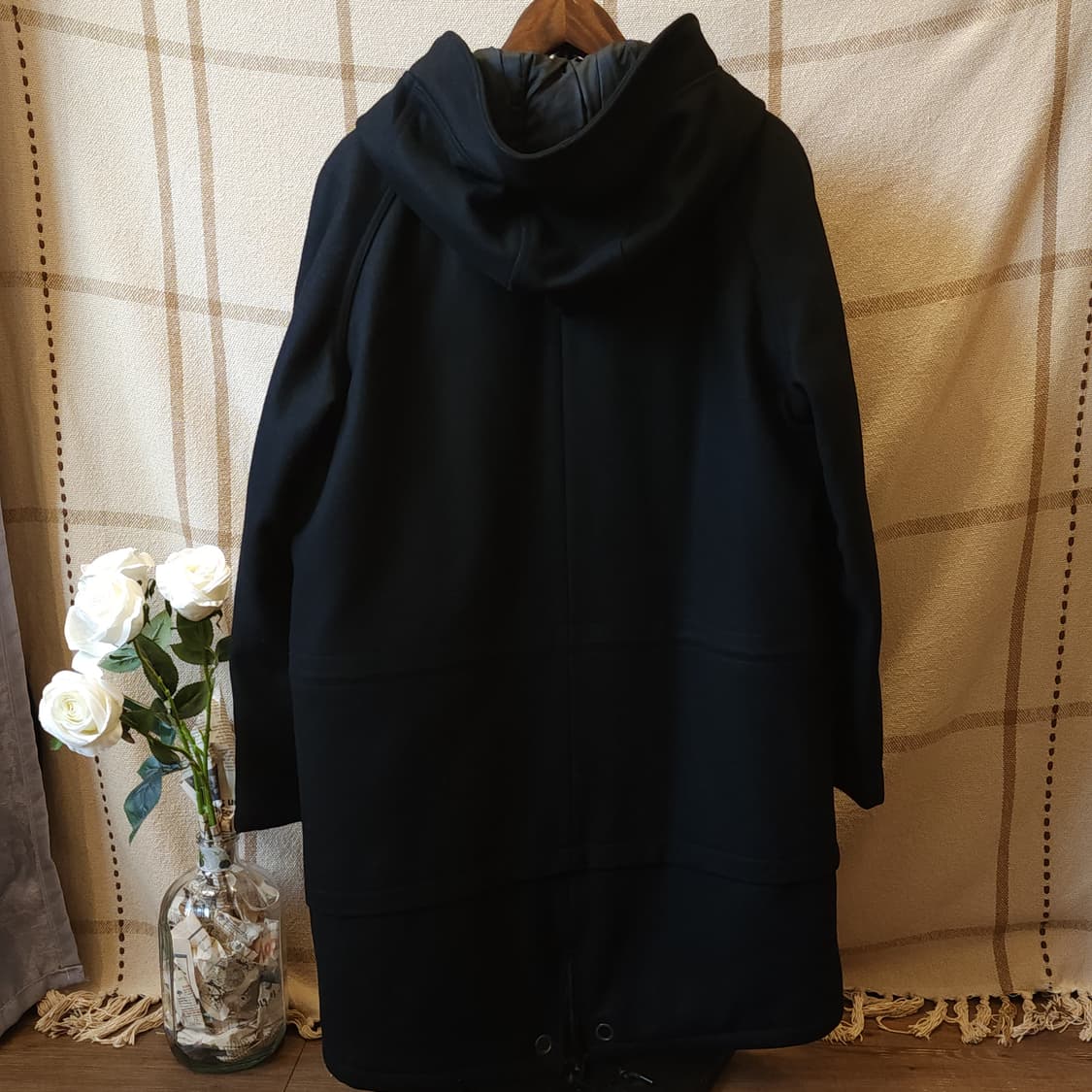 00년대 지방시 헤비울 레이어드 N3B 후드코트 48 오버사이즈 상품이미지3